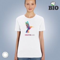 Premium T-Shirt weiß Textildruck